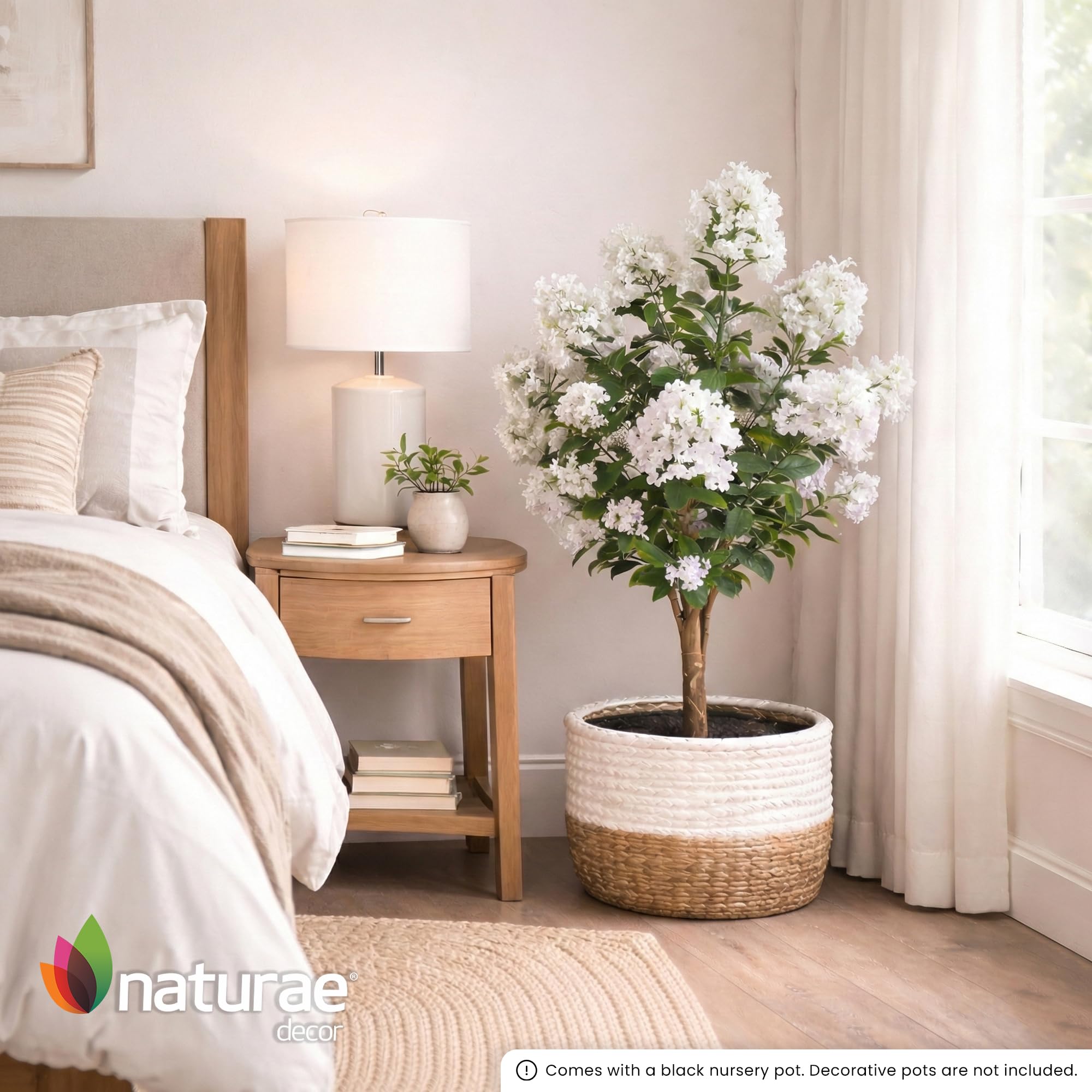 Amazon｜Naturae Decor ホワイトサルスベリの木 - 本物そっくりの人工